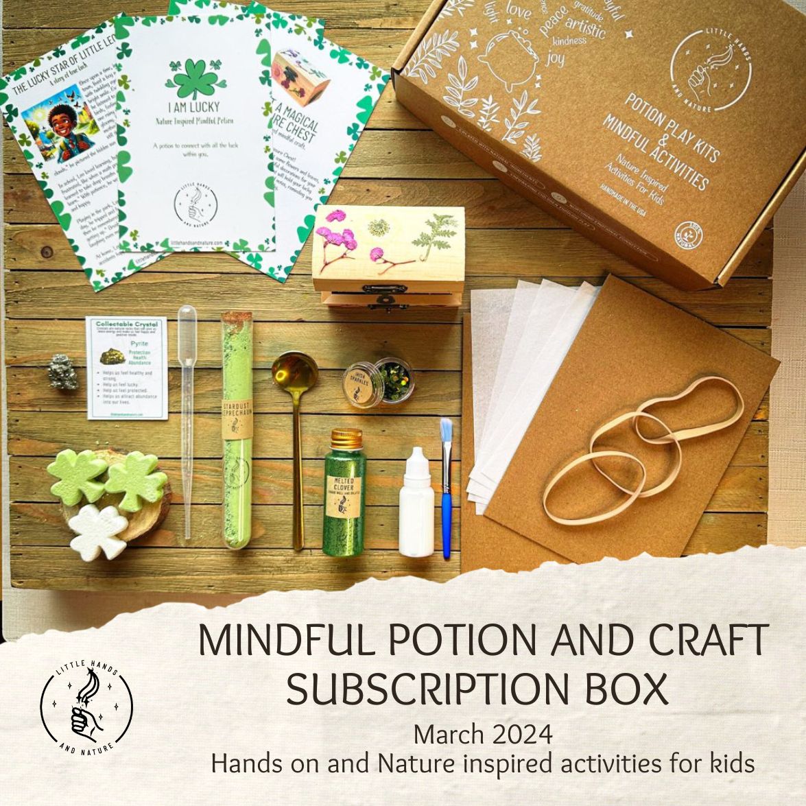 Crafting serenity: Mindful Potion and Craft Subscription Box.