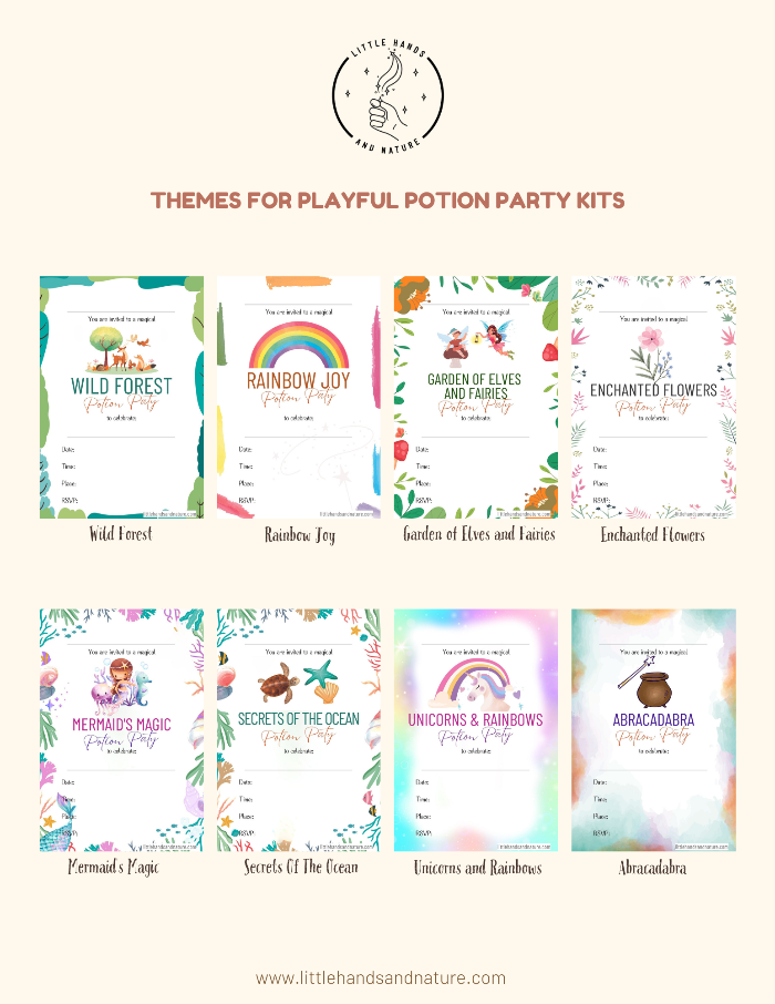 Enchanted Flowers Potion Party Kit