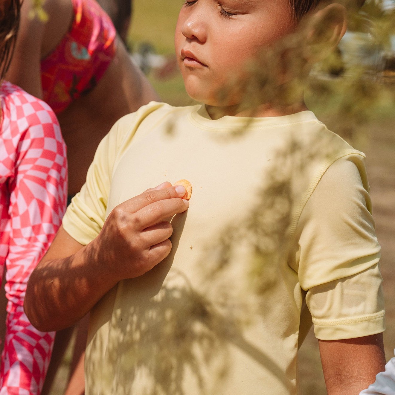 Children making fairy potions during sensory play