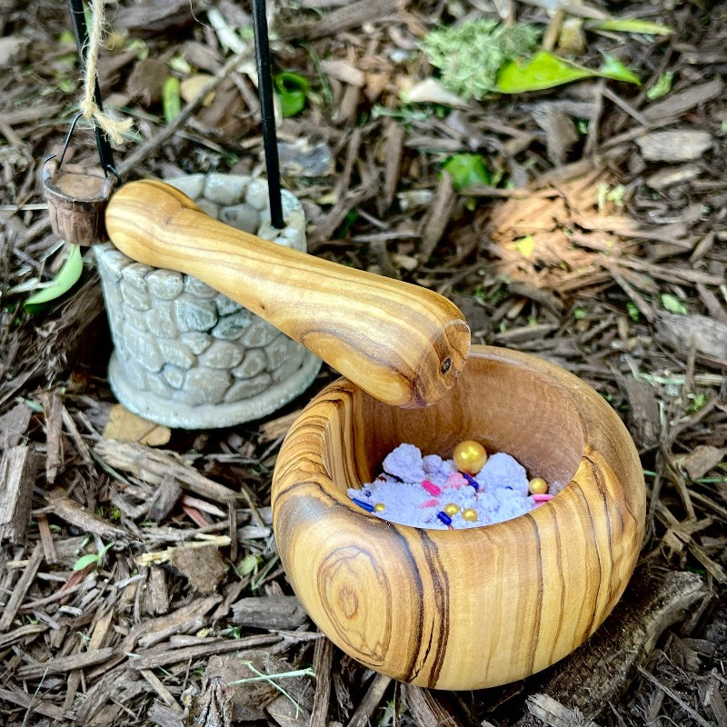 Wooden Mortar And Pestle