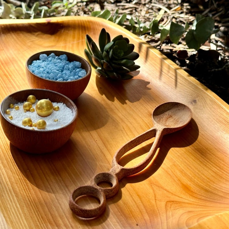bubble potion spoon | handmade wooden spoon crafted from acacia wood