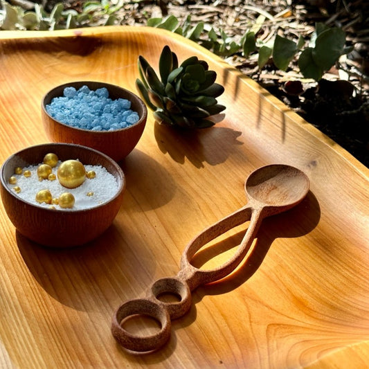 bubble potion spoon | handmade wooden spoon crafted from acacia wood