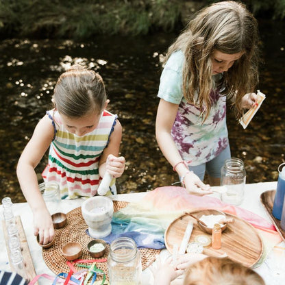 Rainbow Joy Kit featuring colourful potion ingredients and nature-inspired sensory play materials that encourage creativity, imaginative learning, fine motor skills, and joyful back-to-school play for toddlers and preschoolers.