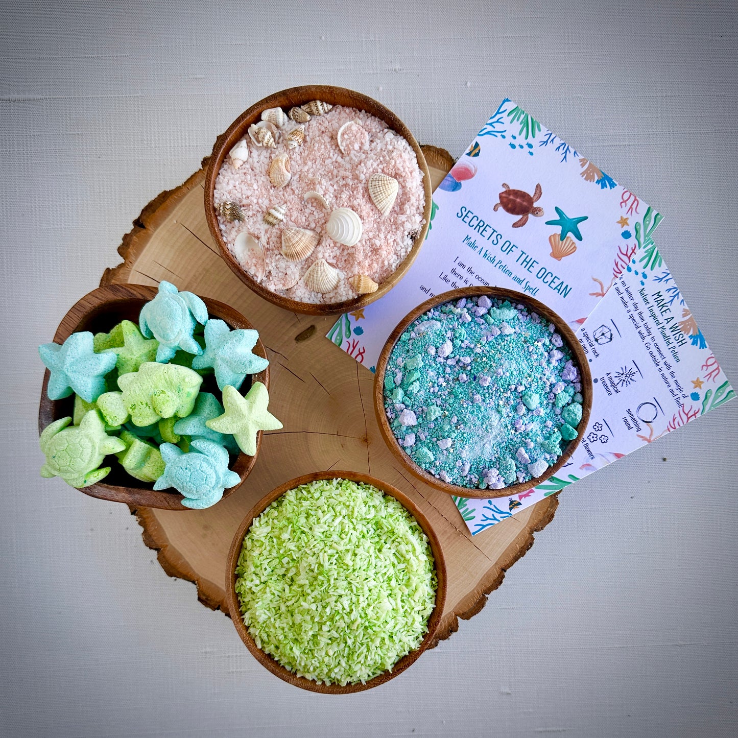 Secret of the Ocean Potion Kit - Ocean-inspired potion ingredients for a calming back-to-school sensory play activity for kids