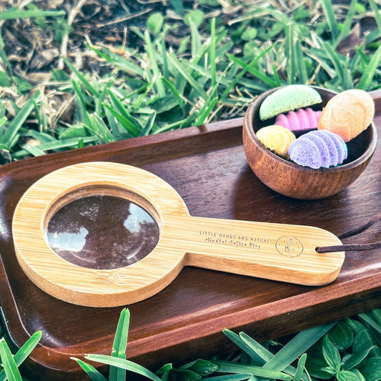 Wood Magnifying Glass with Wooden Handle - A close up look accessory for Potion Maker