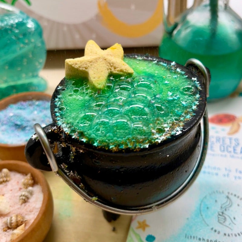 Cast iron cauldron - potion-making and water play