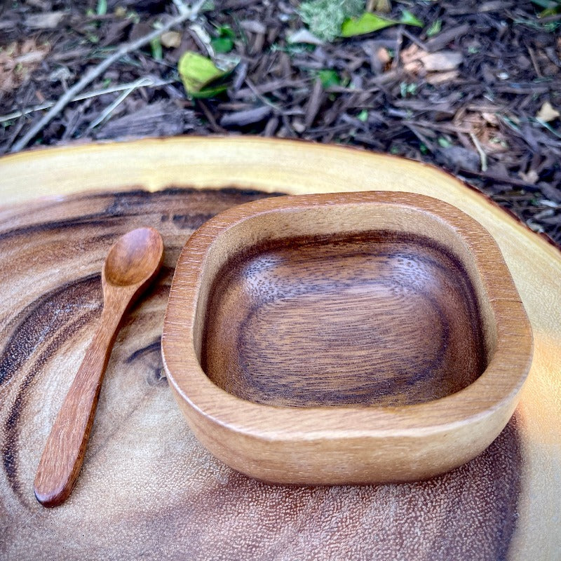 Square Bowl and Spoon